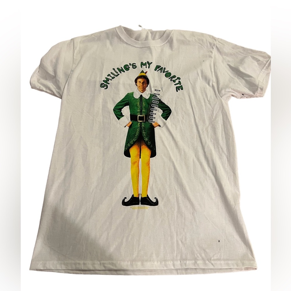 Christmas Elf t-shirt white medium‎